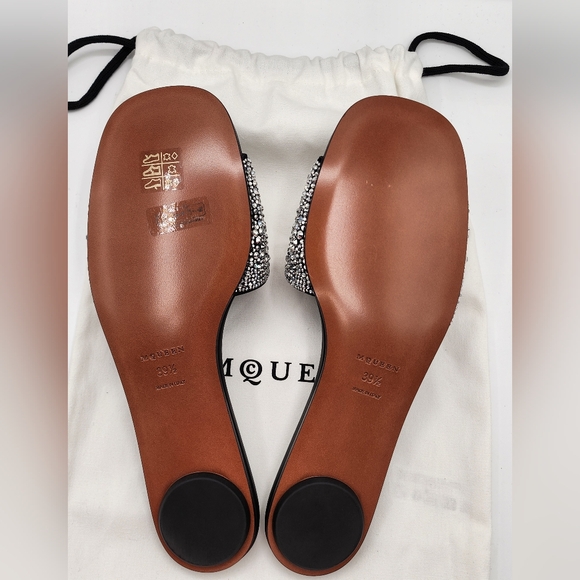 Alexander McQueen Embellished Women's Slides NWT - Picture 7 of 10